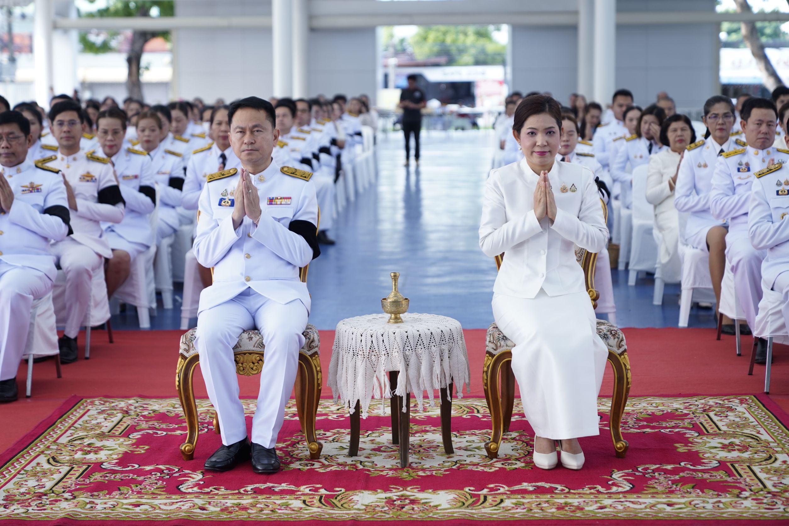 title - วันเสาร์ที่ 30 พฤษภาคม 2569 นายประเสริฐ กาญจนเกียรติกุล ปฏิรูปที่ดินจังหวัดบุรีรัมย์ มอบหมายให้เจ้าหน้าที่กลุ่มยุทธศาสตร์และการปฏิรูปที่ดิน ส.ป.ก.บุรีรัมย์ ร่วมพิธีสวดพระพุทธมนต์ พิธีทำบุญตักบาตรถวายพระราชกุศล พิธีวางพวงมาลาและถวายราชสดุดี เนื่องในรัฐพิธีวันที่ระลึก พระบาทสมเด็จพระปกเกล้าเจ้าอยู่หัว จังหวัดบุรีรัมย์